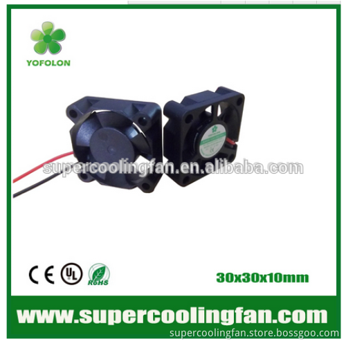 notebook cooler applied 30x30x10mm 12V dc electric mini fan